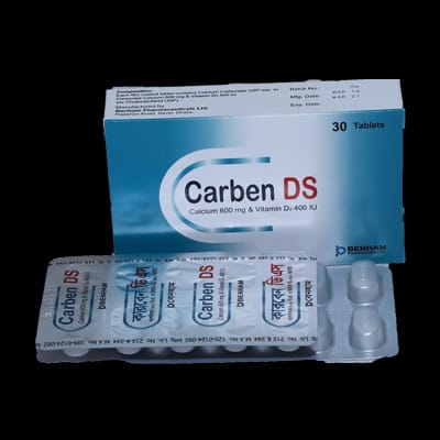Tablet Carben DS 600mg+400iu (30pcs)